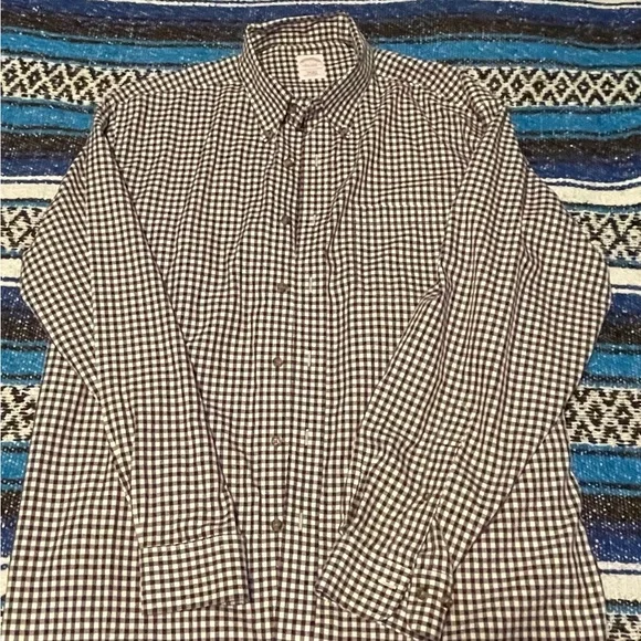 Brooks Brothers Checkered Button-Up Shirt - Picture 1 of 2